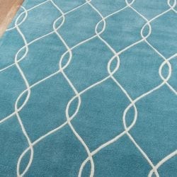 Alternative view of Momeni Bliss BS-12 Teal Area Rug