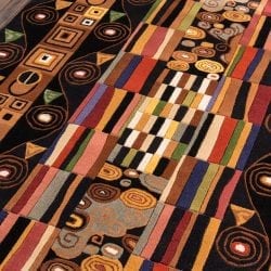 Alternative view of Momeni New Wave NW-33 Black Area Rug