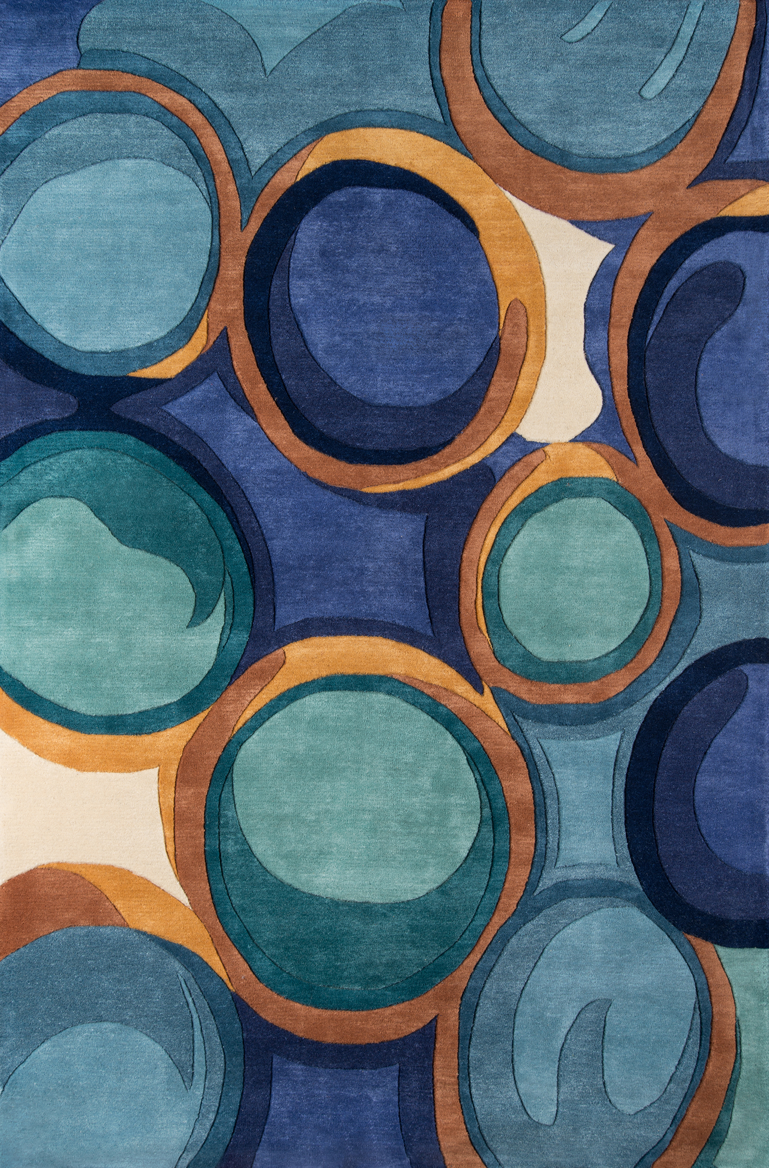 Momeni New Wave NW133 Blue Area Rug - Image 4