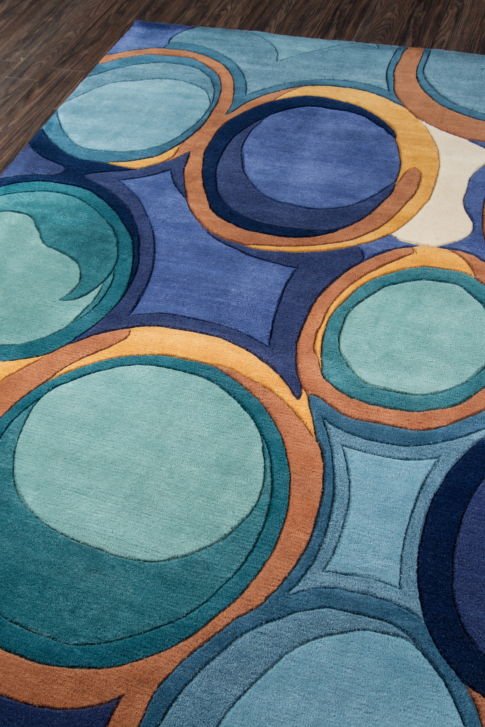 Momeni New Wave NW133 Blue Area Rug - Image 2