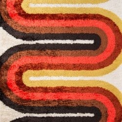 Momeni Retro RET-2 Red Area Rug