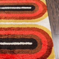 Alternative view of Momeni Retro RET-2 Red Area Rug
