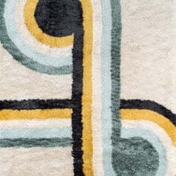 Momeni Retro RET-3 Blue Area Rug