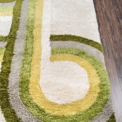 Alternative view of Momeni Retro RET-3 Green Area Rug