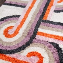 Alternative view of Momeni Retro RET-5 Lavender Area Rug
