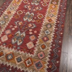 Alternative view of Momeni Tangier TAN-1 Red Area Rug