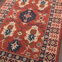 Alternative view of Momeni Tangier TAN-3 Red Area Rug