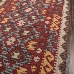 Alternative view of Momeni Tangier TAN-7 Red Area Rug