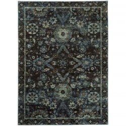 Oriental Weavers ANDORRA 7124a Navy Area Rug