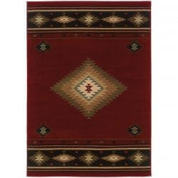 Oriental Weavers HUDSON 87k Red Area Rug