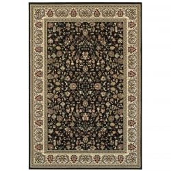 Oriental Weavers KASHAN 108b Black Area Rug