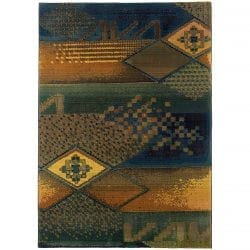 Oriental Weavers KHARMA II 618f Blue Area Rug