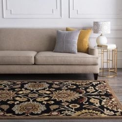 Alternative view of Surya Caesar CAE-1053 Black Area Rug