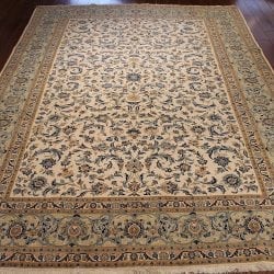 One Of a Kind Rugs FOV2418 Semi Antique Kashan Area Rug
