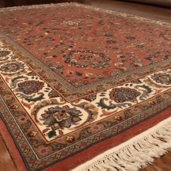 Alternative view of One Of a Kind Rugs FOV4272 Kashan Area Rug