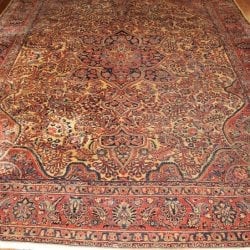 One Of a Kind Rugs FOV8357 Antique Sarough Area Rug