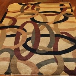 One Of a Kind Rugs FOV9418 Modern Area Rug