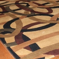 Alternative view of One Of a Kind Rugs FOV9418 Modern Area Rug