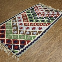 Alternative view of One Of a Kind Rugs FOV1318 Kilim Area Rug