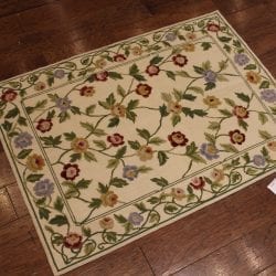 Alternative view of One Of a Kind Rugs FOV13888 Needlepoint Area Rug
