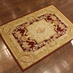 Alternative view of One Of a Kind Rugs FOV13889 Needlepoint Area Rug