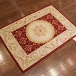 Alternative view of One Of a Kind Rugs FOV13890 Needlepoint Area Rug