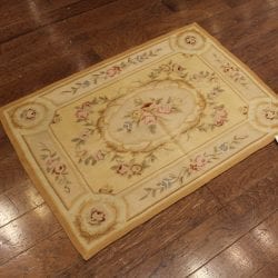 Alternative view of One Of a Kind Rugs FOV13894 Needlepoint Area Rug
