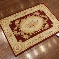 Alternative view of One Of a Kind Rugs FOV13895 Needlepoint Area Rug