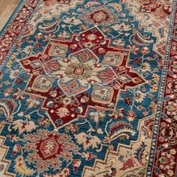 Alternative view of Momeni Lenox LE-01 Blue Area Rug