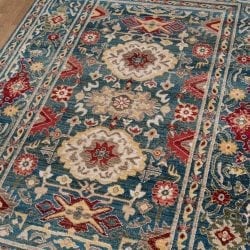 Alternative view of Momeni Lenox LE-03 Blue Area Rug