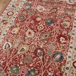Alternative view of Momeni Lenox LE-04 Red Area Rug