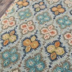 Alternative view of Momeni Tangier TAN17 Blue Area Rug
