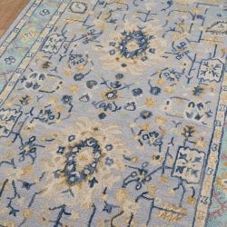 Alternative view of Momeni Tangier TAN30 Blue Area Rug