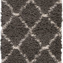 Alternative view of Nourison Luxe Shag LXS02 Charcoal Area Rug