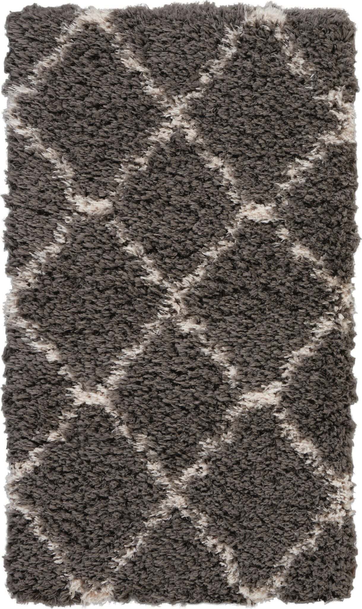 Nourison Luxe Shag LXS02 Charcoal Area Rug - Image 2
