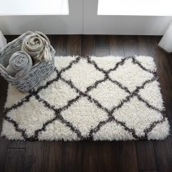 Nourison Luxe Shag LXS02 Ivory Area Rug