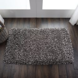 Nourison Luxe Shag LXS01 Charcoal Area Rug