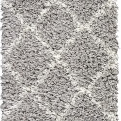 Alternative view of Nourison Luxe Shag LXS02 Grey Area Rug