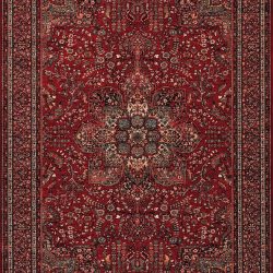 Couristan KASHIMAR ALL OVER CENTER MEDALLION ANTIQUE RED Area Rug