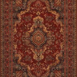 Couristan OLD WORLD CLASSIC KERMAN MEDALLION BURGUNDY Area Rug