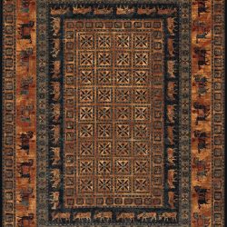 Couristan OLD WORLD CLASSIC PAZYRK BURNISHED RUST Area Rug