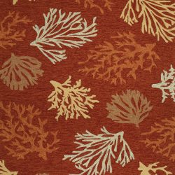 Couristan OUTDOOR ESCAPE SEA REEF TERRA COTTA Area Rug