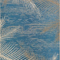 Couristan MONACO TROPICAL PALMS OCEAN Area Rug