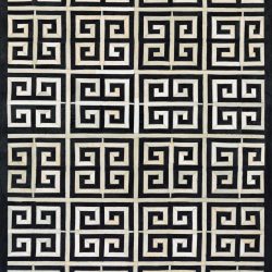 Couristan CHALET MEANDER BLACK Area Rug
