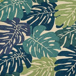 Couristan COVINGTON MONSTERA CREAM Area Rug