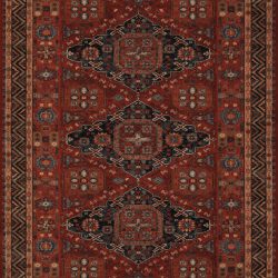 Couristan OLD WORLD CLASSIC KASHKAI BURGUNDY Area Rug