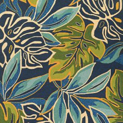 Couristan COVINGTON ARECA PALMS AZURE Area Rug