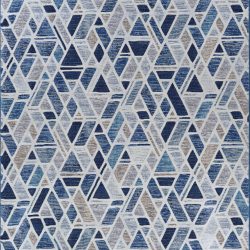 Couristan EASTON CITY BRICKS GRAFFITI BLUE Area Rug