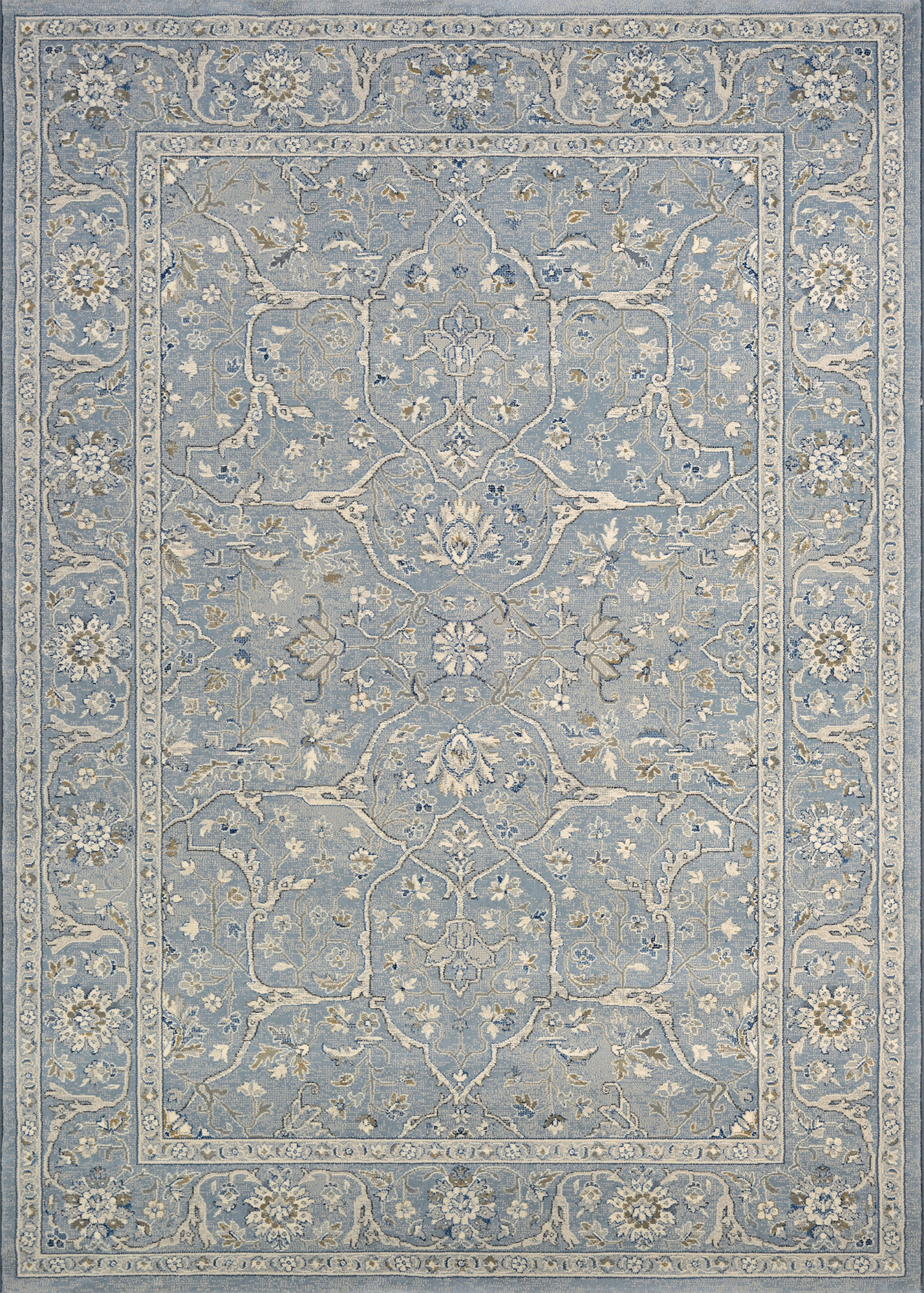 Couristan SULTAN TREASURES FLORAL YAZD SLATE BLUE Area Rug