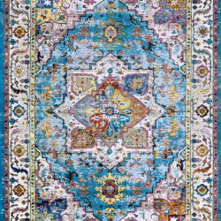 Couristan GYPSY ELY AQUA Area Rug